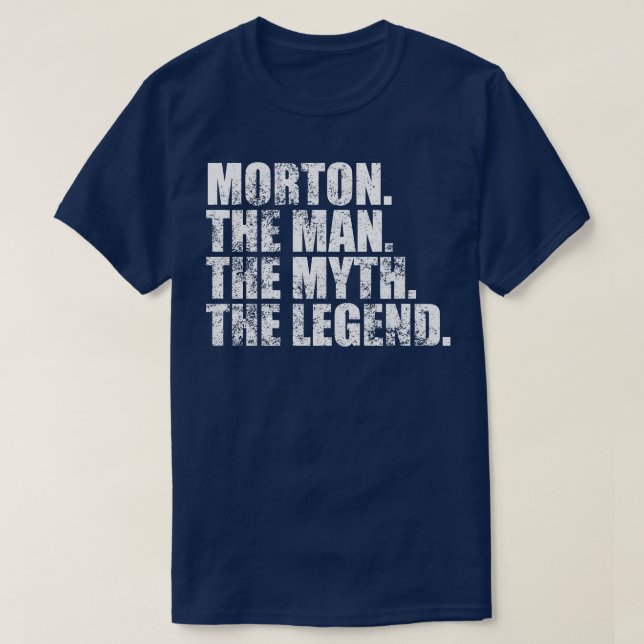 Camiseta Morton Morton Nombre de la familia Morton apellido (Diseño del anverso)