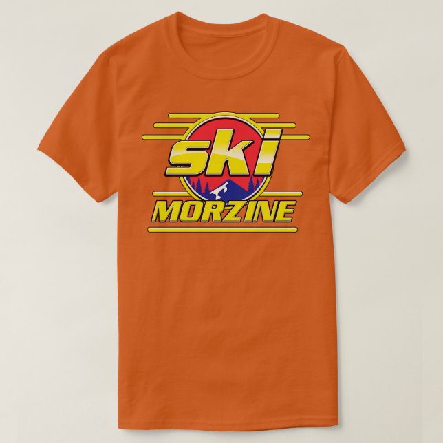 Camiseta Morzine France Ski 80 (Diseño del anverso)