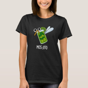 Camiseta Mos-jito Funny Mojito Bebe Pun Dark BG