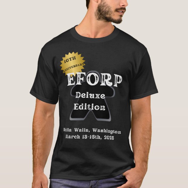 Camiseta Mosa Negra Oficial EFORP 2025 (Anverso)