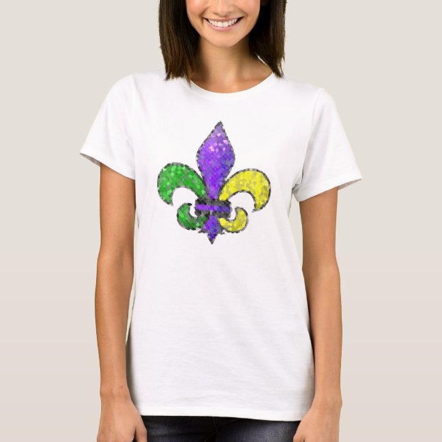Camiseta Mosaic Fleur-de-lis (Anverso)