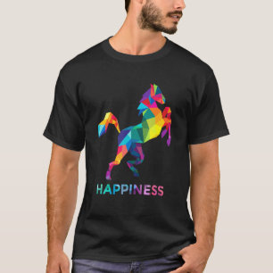 Camiseta Mosaic Horse Happiness Horses Are My Happiness