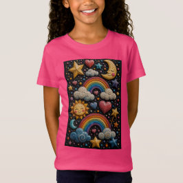 Camiseta Mosaico 3D Arcoíris Sueños