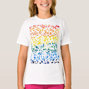 Camiseta Mosaico abstracto de Terrazzo con patrón de arcoír
