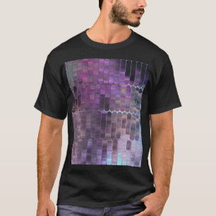 Camiseta Mosaico Brillante: Resumen Glosado Multicolorizado