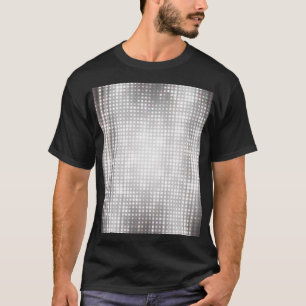 Camiseta Mosaico brillante: Resumen gris brillante.