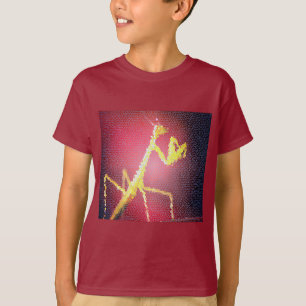 Camiseta - Mosaico de baldosas de mantis granate