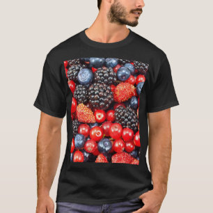 Camiseta Mosaico de fondo de Berry-Fresh