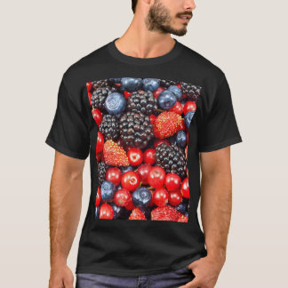 Camiseta Mosaico de fondo de Berry-Fresh