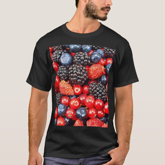 Camiseta Mosaico de fondo de Berry-Fresh (Anverso)