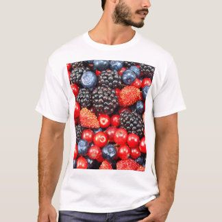 Camiseta Mosaico de fondo de Berry-Fresh