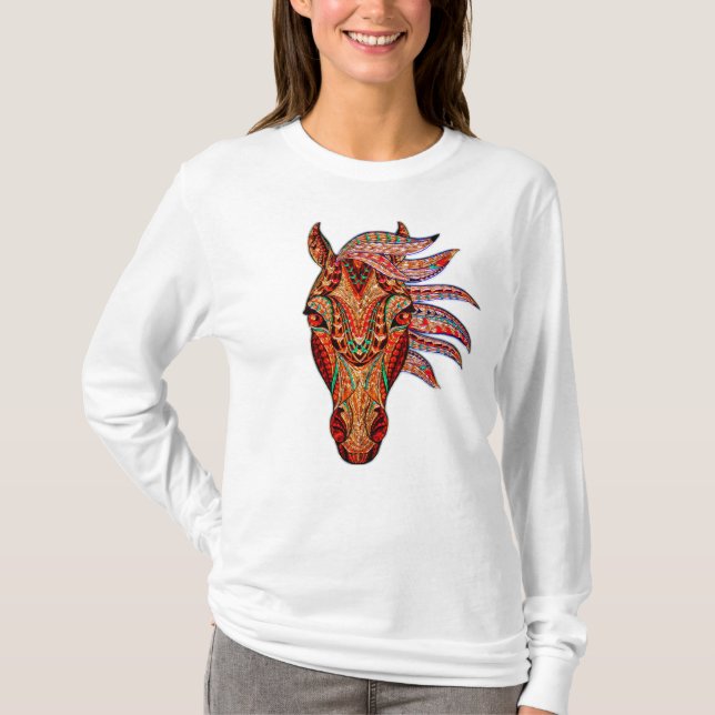 Camiseta Mosaico de joyas de caballo (Anverso)