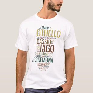 Camiseta Mosaico de la palabra de Othello