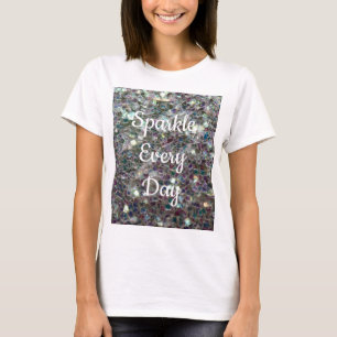 Camiseta Mosaico de plata Brillo todos los días personaliza