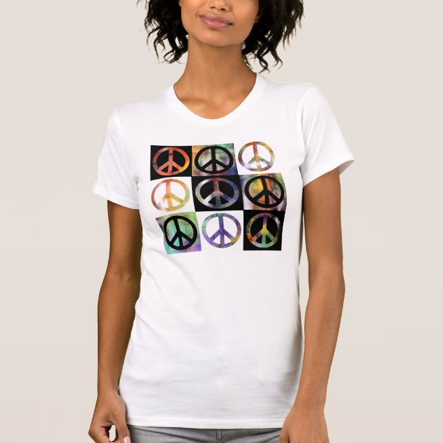 Camiseta Mosaico del signo de la paz (Anverso)
