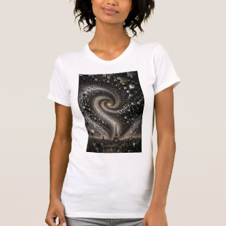 Camiseta Mosaico Micro Vortex 3D Abstracto Geométrico de Lu