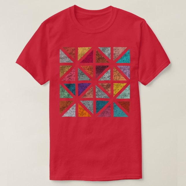 Camiseta Mosaico triangular (Diseño del anverso)