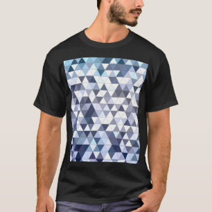 Camiseta Mosaico triangular geométrico colorido: bac abstra