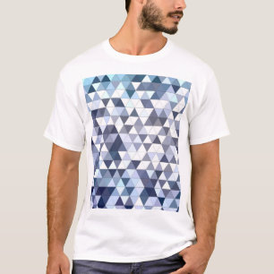 Camiseta Mosaico triangular geométrico colorido: bac abstra
