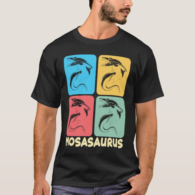 Camiseta Mosasaurus Dino Prehistoric Dinosaur (Anverso)