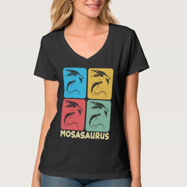 Camiseta Mosasaurus Dino Prehistoric Dinosaur (Anverso)