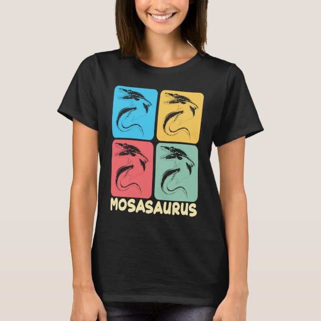 Camiseta Mosasaurus Dino Prehistoric Dinosaur (Anverso)