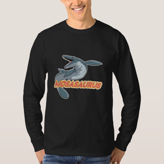 Camiseta Mosasaurus Dino Prehistoric Dinosaur  1 (Anverso)