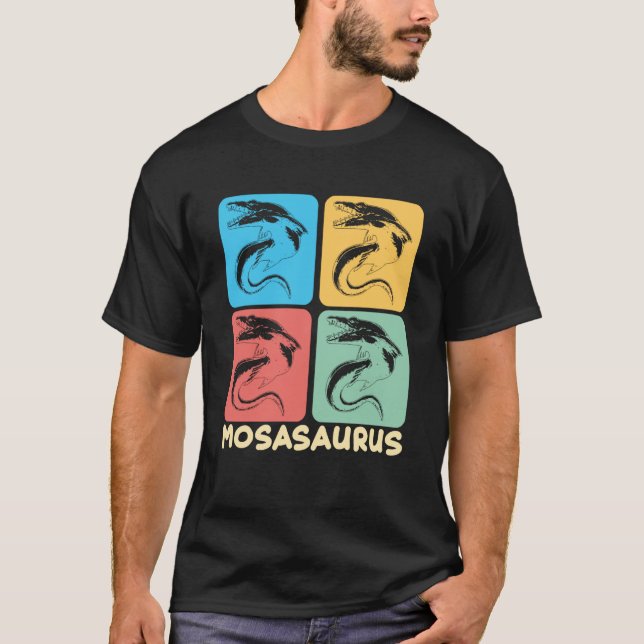 Camiseta Mosasaurus Dino Prehistoric Dinosaur  2 (Anverso)