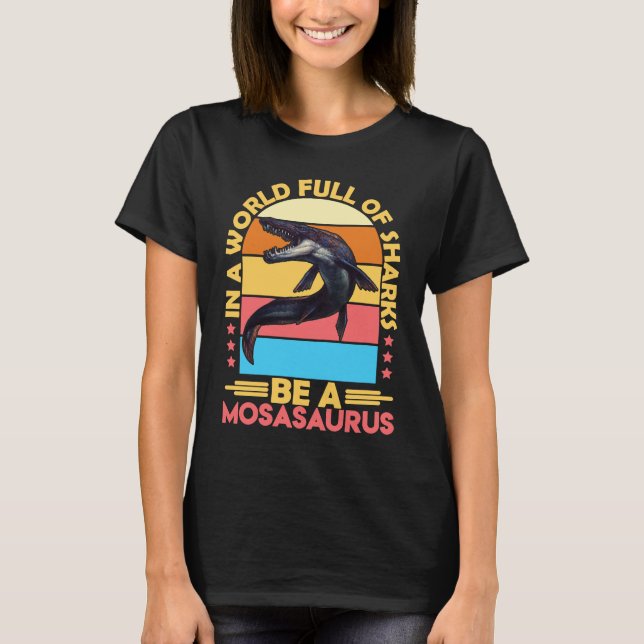 Camiseta Mosasaurus Dino Prehistoric Dinosaur 6 (Anverso)