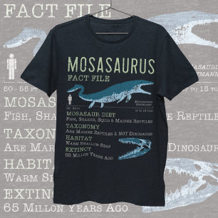 Camiseta Mosasaurus Facts