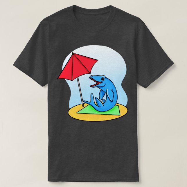 Camiseta Mosasaurus Sunbathing (Diseño del anverso)