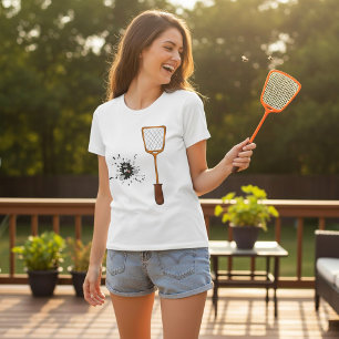 Camiseta Mosca Aplastada y Humor de Bicho Muerto con Matamo
