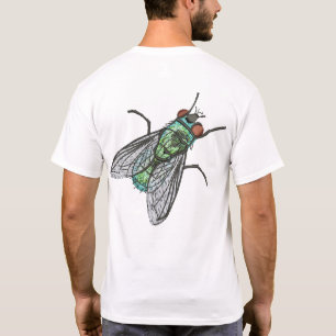 Camiseta Mosca de la casa de botella verde realista