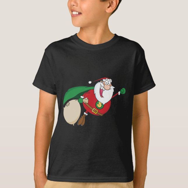 Camiseta Mosca estupenda de Papá Noel (Anverso)