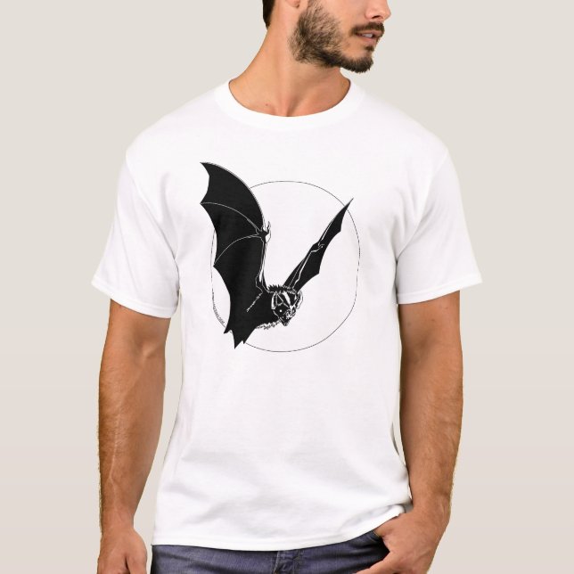 Camiseta Mosca-Por-Noche (blanca) (Anverso)
