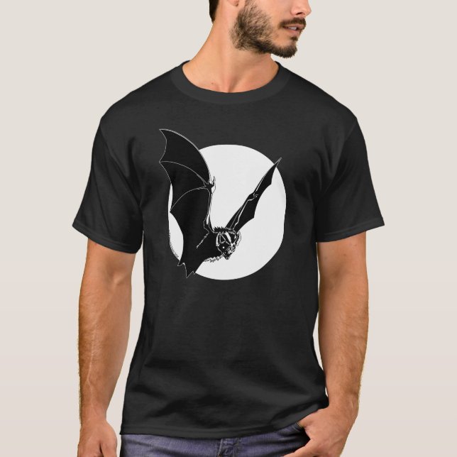 Camiseta Mosca-Por-Noche (negro) (Anverso)