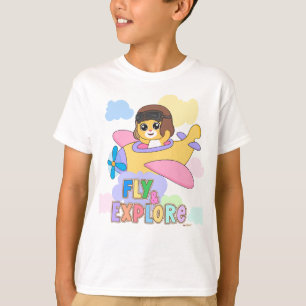 Camiseta Mosca y exploración: diseños lúdicos para niños