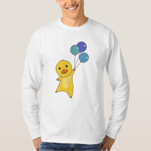 Camiseta Moscas De Pato Con Globos Animales Dulces Para