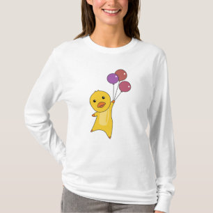 Camiseta Moscas De Pato Con Globos Animales Dulces Para