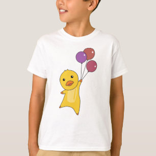 Camiseta Moscas De Pato Con Globos Animales Dulces Para