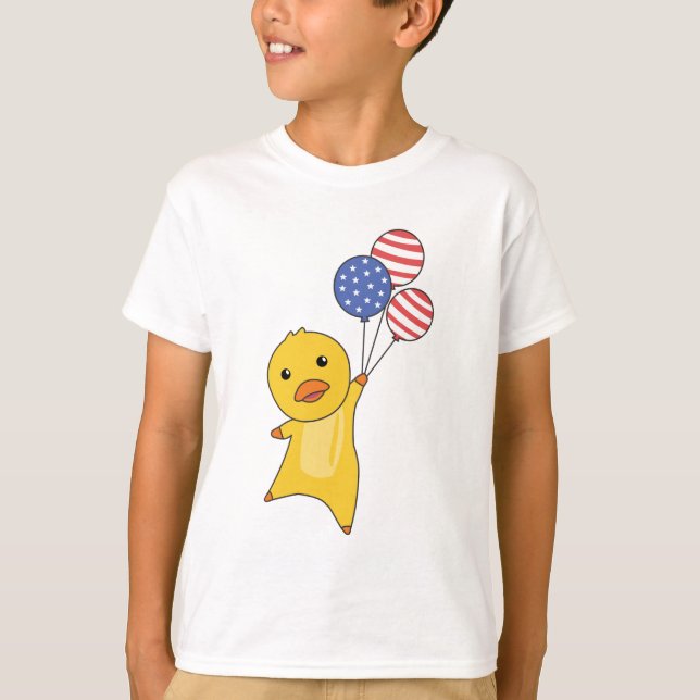 Camiseta Moscas de pato con globos para los principales pol (Anverso)