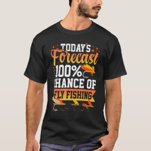 Camiseta Moscas de pesca con mosca caña cebo carrete señuel