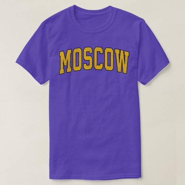 Camiseta Moscow Idaho ID Vintage Athletic Sports  (Diseño del anverso)