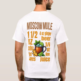 Camiseta Moscow Mule T-Shirt – Classic Copper Mug Cocktail