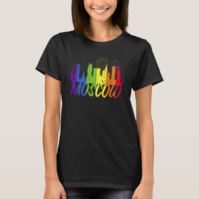 Camiseta Moscow Pride Skyline  Pride Parade Moscow (Anverso)