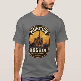 Camiseta Moscowhe familia de la ciudad de la noche blanca
