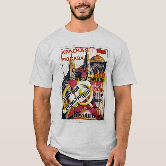 Camiseta "Moscú roja" por A. Rodchenko (Anverso)