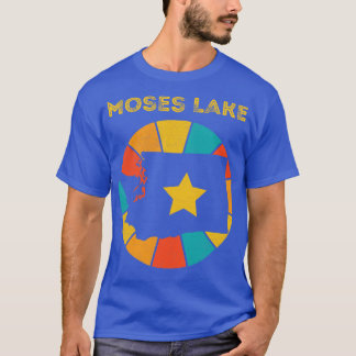 Camiseta Moses Lake Washington Vintage Distresress Souvenir