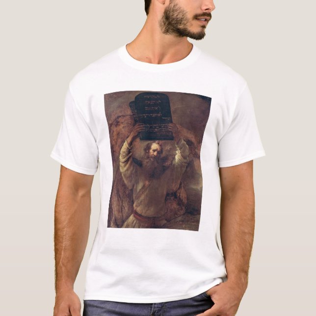 Camiseta Moses que rompe las tabletas de la ley, 1659 (Anverso)
