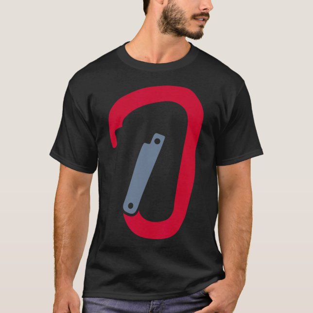 Camiseta Mosquetón de escalada (Anverso)